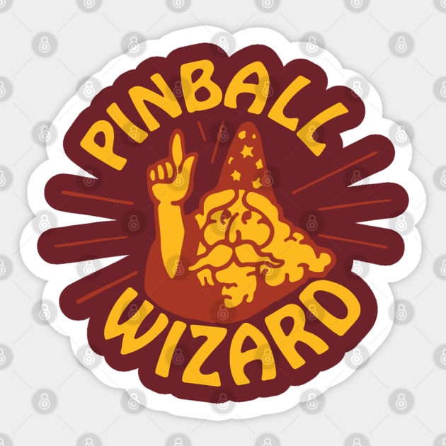 Pinball Wizard Sticker by PopGraphics